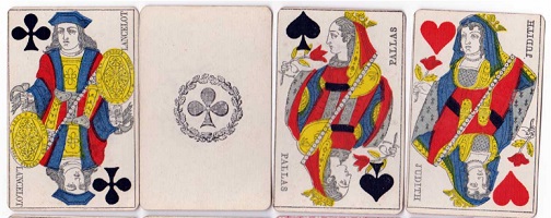 Francia kártyajáték 1850-ből