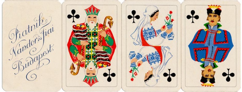 Matyó motívummal diszített kártya