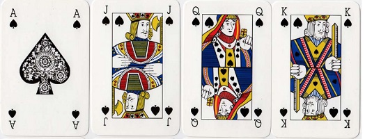 Modern angol stílusú kártya